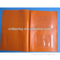 Eco-friendly printed clear PVC book cover for note book